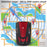 V7 Car Speed Radar Detector Electronic GPS Speed Alert System for Vehicle , Russian Language - Red - 5