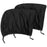 2Pcs Car Window Shade Front / Rear Side Window Sun Shade Breathable Privacy Curtain with Zipper - Rear Side - 1