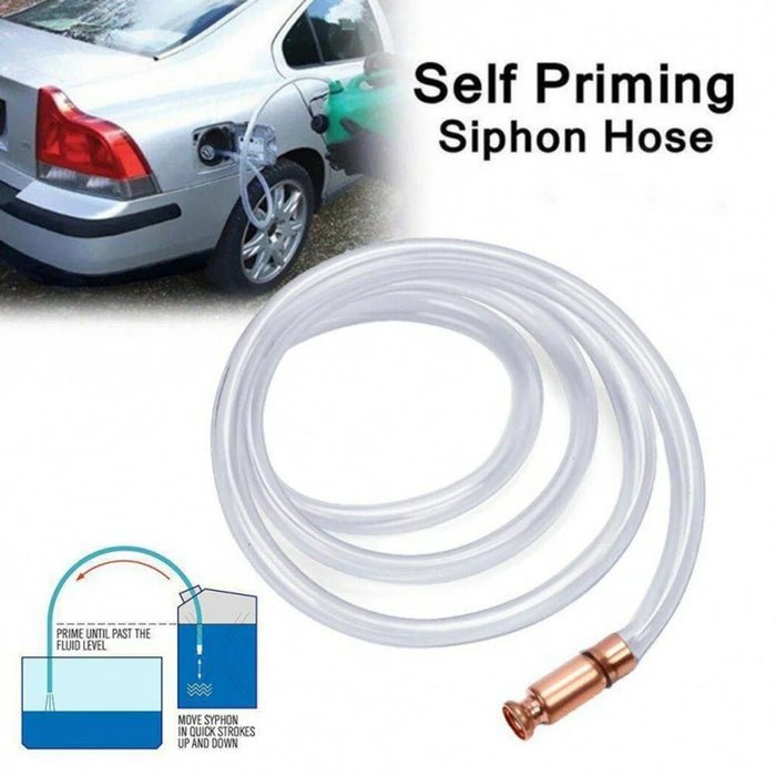 1.8m Siphon Hose Multipurpose Self Priming Pump Fuel Transfer Pump Shaker Siphon for Gasoline Fuel Water - 2