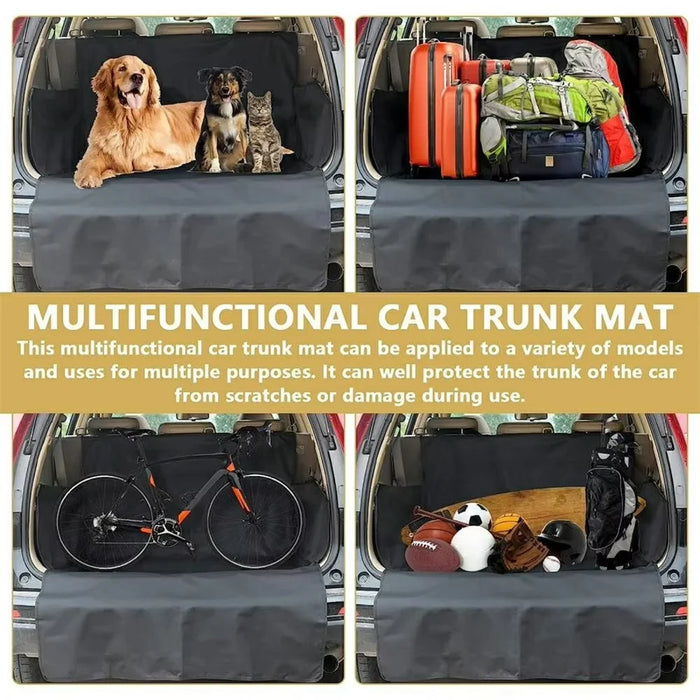 SUV Cargo Liner Trunk Mat Waterproof Anti Dirt Pet Carrier Pad Thick Car Dog Mat For Trunk Protection - Black - 4