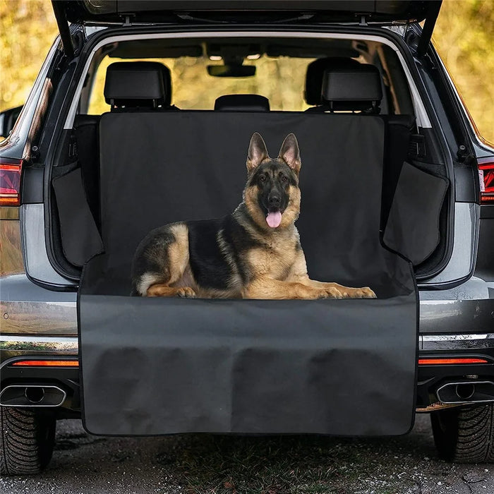 SUV Cargo Liner Trunk Mat Waterproof Anti Dirt Pet Carrier Pad Thick Car Dog Mat For Trunk Protection - Black - 7