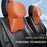 Car Headrest Neck Pillow Vehicle Backrest Cushion Universal Protective Pillow Pad For All Seasons Automotive Accessory - Orange - 2