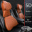 Car Headrest Neck Pillow Vehicle Backrest Cushion Universal Protective Pillow Pad For All Seasons Automotive Accessory - Orange - 5