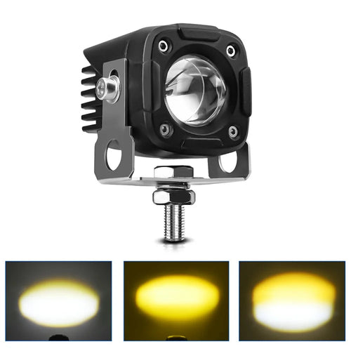 1Pc Motorcycle LED Spotlight IP68 Waterproof High Low Beam Headlight for Off Road Electric Vehicles - 1