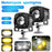 2Pcs Motorcycle LED Spotlight IP68 Waterproof High Low Beam Headlight for Off Road Electric Vehicles - 2