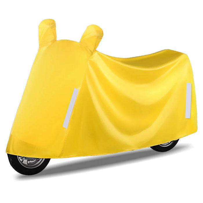 Size 4XL Dustproof Motorcycle Protective Cover Sunproof Oxford Cloth Scooter Rain Cover - Yellow - 1