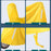 Size 4XL Dustproof Motorcycle Protective Cover Sunproof Oxford Cloth Scooter Rain Cover - Yellow - 7