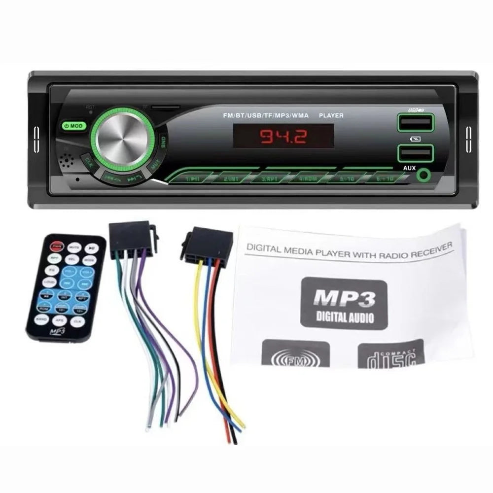 1059 Car MP3 Player Bluetooth-Compatible FM Radio Vehicle Audio System Support TF Card  /  U Disk - 1