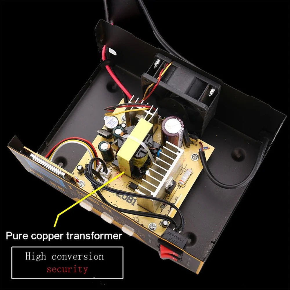 YQ-1000AM Intelligent Car Battery Charger 12V 24V Auto Motorcycle Battery Maintainer High Power Smart Charger - 5