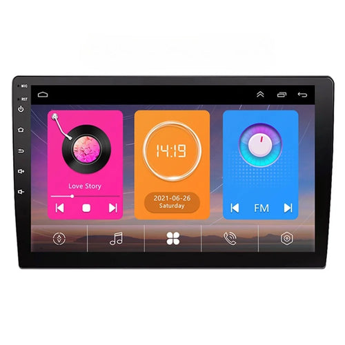 10 Inch Car Stereo Display Screen with Cooling Fan GPS Navigation Android 13 Multimedia Player for Central Control , 2+32GB - 1