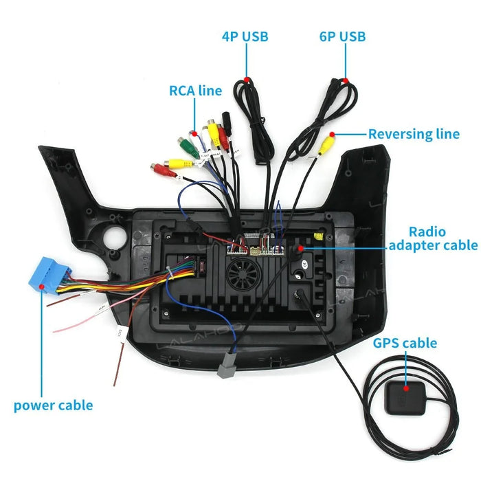 10 Inch Car Stereo Display Screen with Cooling Fan GPS Navigation Android 13 Multimedia Player for Central Control , 2+32GB - 7