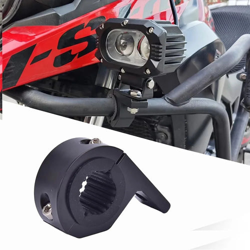 1Pc Aluminum Alloy Motorcycle Spotlight Tube Clamp Mounting Bracket External Lamp Holder Support - 1