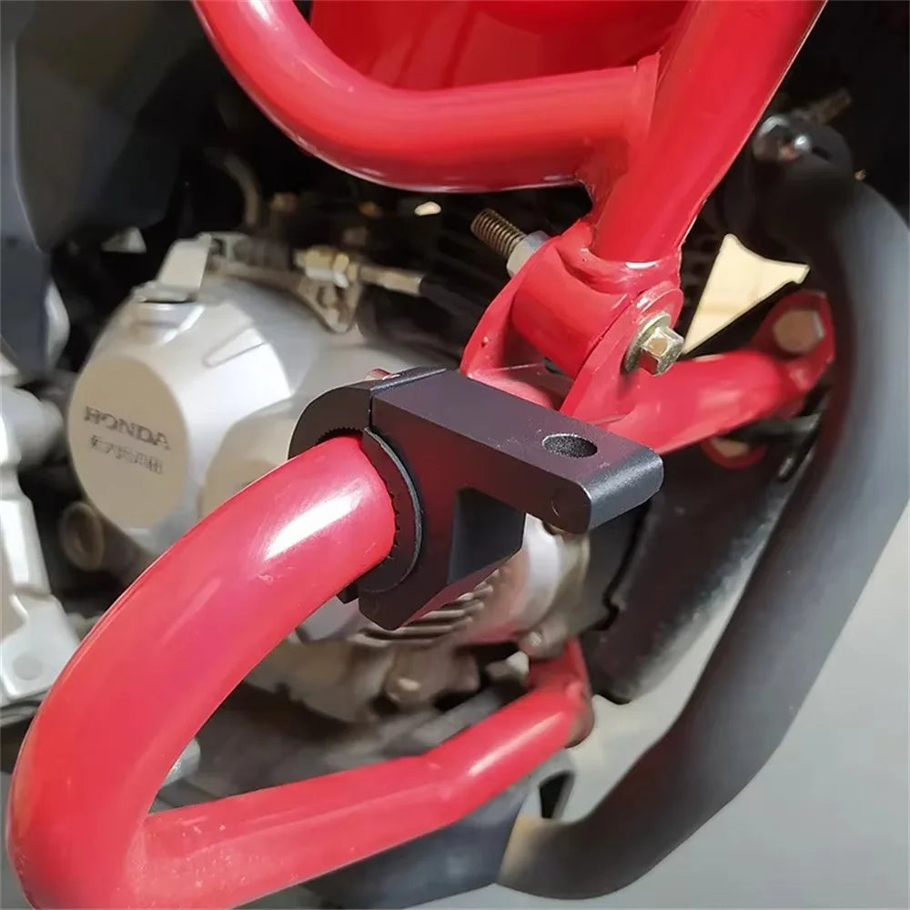1Pc Aluminum Alloy Motorcycle Spotlight Tube Clamp Mounting Bracket External Lamp Holder Support - 3