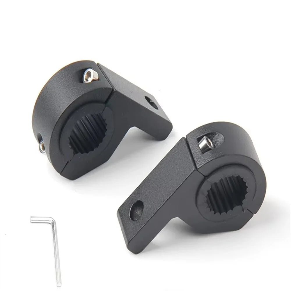 1Pc Aluminum Alloy Motorcycle Spotlight Tube Clamp Mounting Bracket External Lamp Holder Support - 6