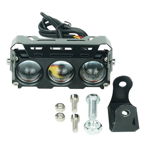 MOFOX 3-LED Motorcycle Auxiliary Light Waterproof Motorbike External Headlight Fog Lamp - 1