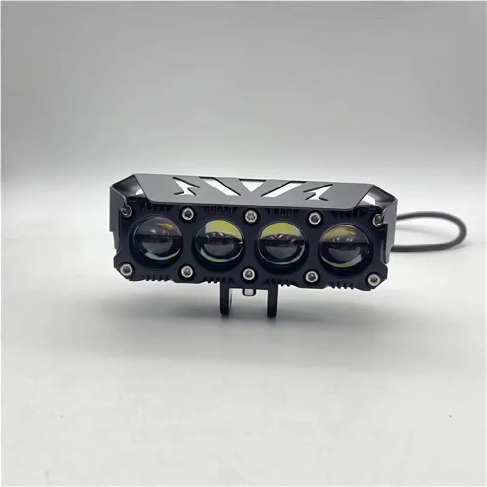 MOFOX 4-LED Motorcycle Auxiliary Light Waterproof Motorbike External Headlight Fog Lamp - 7