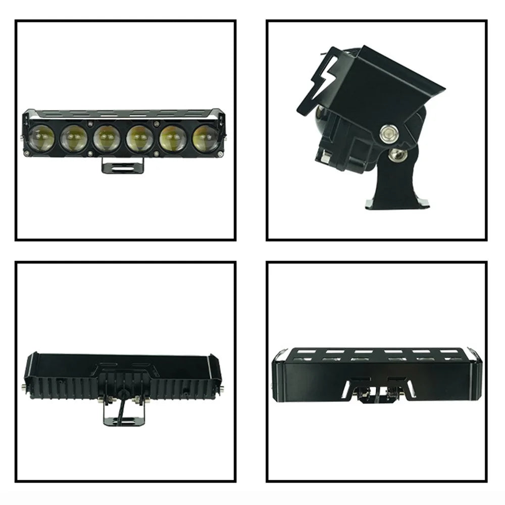 MOFOX 6-LED Motorcycle Auxiliary Light Waterproof Motorbike External Headlight Fog Lamp - 5