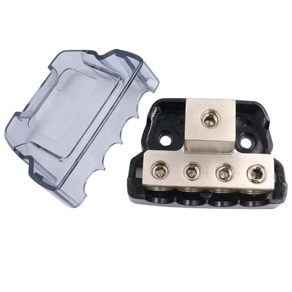4-Way Car Audio Stereo Amp Power / Ground Cable Splitter Distribution Block - 2