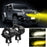 ZX1 1 Pair Motorcycle LED Auxiliary Lights Fog Lamps High Low Beam Spotlights for Off-Road / SUV / UTV - 2
