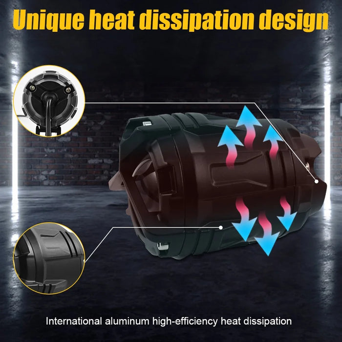 ZX1 1 Pair Motorcycle LED Auxiliary Lights Fog Lamps High Low Beam Spotlights for Off-Road / SUV / UTV - 4