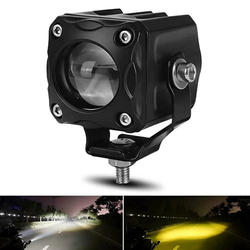 TR1 Single Lens Dual Color High Low Beam Fog Lamp IP65 Waterproof 12V / 24V Car Driving Headlight - 1