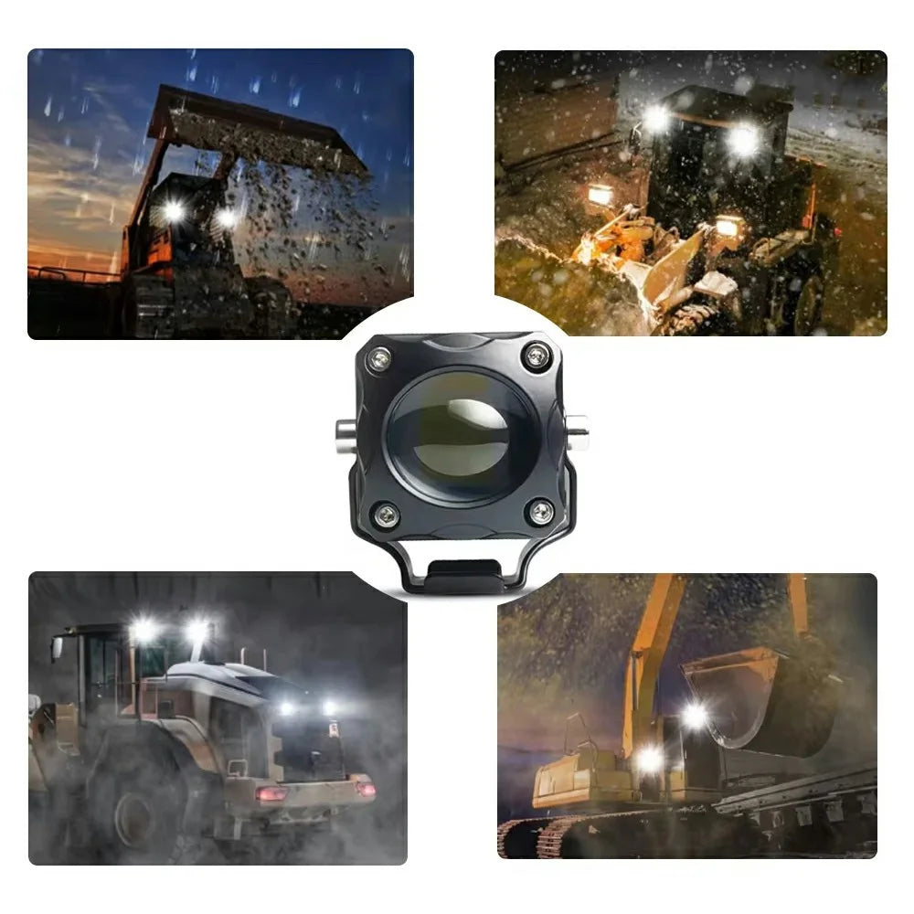 TR1 Single Lens Dual Color High Low Beam Fog Lamp IP65 Waterproof 12V / 24V Car Driving Headlight - 7