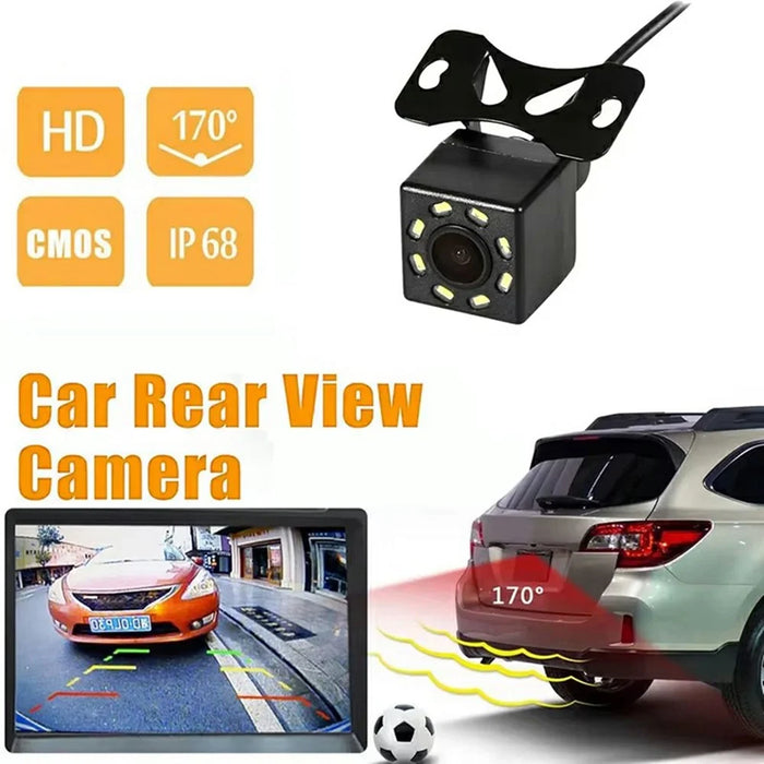 IP68 Waterproof 12 LED Car Rear View Camera Automotive Night Vision HD Backup Camera - 2