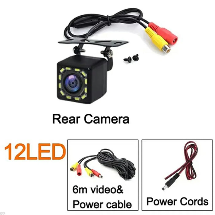IP68 Waterproof 12 LED Car Rear View Camera Automotive Night Vision HD Backup Camera - 4