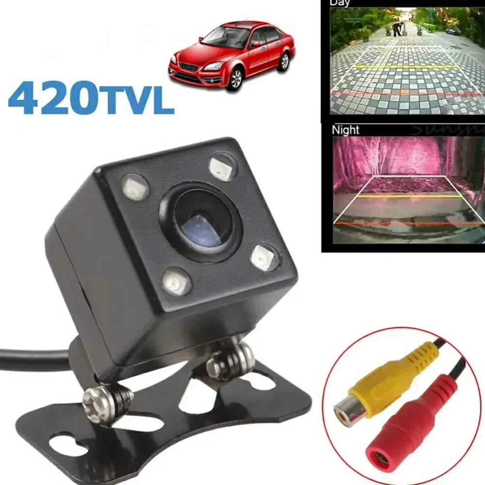 4 LED Car Rear View Camera IP68 Waterproof Automotive Night Vision HD Backup Camera - 2