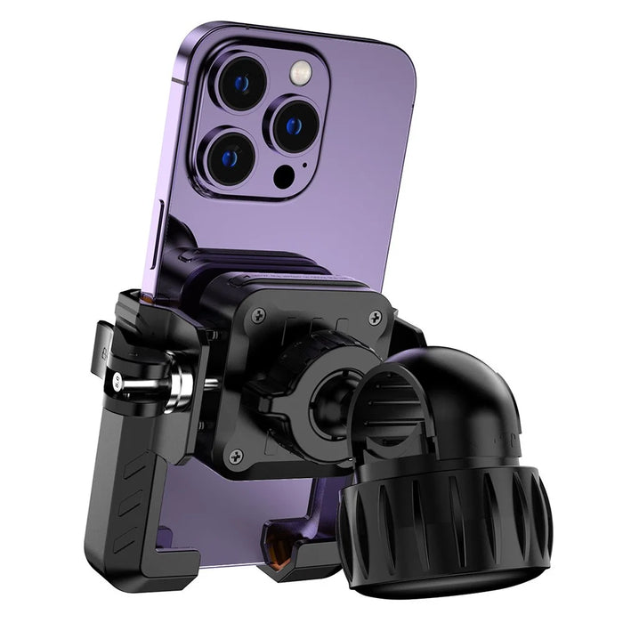 Motorcycle Handlebar Phone Mount Anti Shake Cellphone Holder Bracket for Electric Mountain Bicycle - 615 - 2