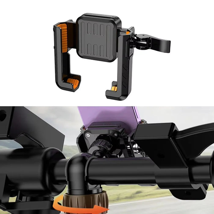 Motorcycle Handlebar Phone Mount Anti Shake Cellphone Holder Bracket for Electric Mountain Bicycle - 615 - 3