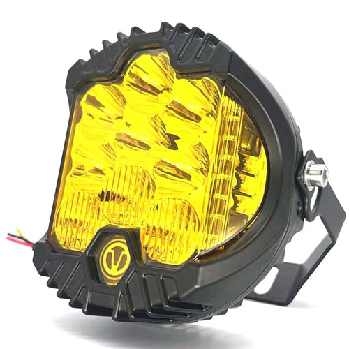5 Inch 50W LED Work Light Three Sides Illumination Off Road Driving Lamp Spot Beam for Vehicle - Yellow Light - 1
