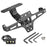 CNC Aluminum Alloy Adjustable Motorcycle License Plate Holder Bracket with LED Tail Light Kit - 1