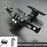 CNC Aluminum Alloy Adjustable Motorcycle License Plate Holder Bracket with LED Tail Light Kit - 2