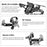 CNC Aluminum Alloy Adjustable Motorcycle License Plate Holder Bracket with LED Tail Light Kit - 3