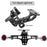CNC Aluminum Alloy Adjustable Motorcycle License Plate Holder Bracket with LED Tail Light Kit - 4
