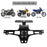CNC Aluminum Alloy Adjustable Motorcycle License Plate Holder Bracket with LED Tail Light Kit - 5