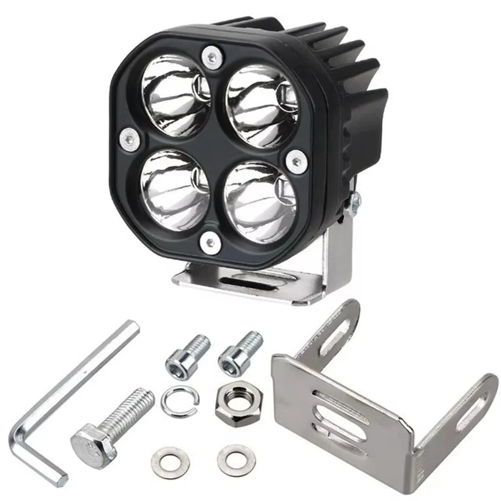 D1 3 Inch 40W Square Spotlight IP67 Waterproof Car LED Work Light 12V / 24V Off Road Fog Lamp - White Light - 1