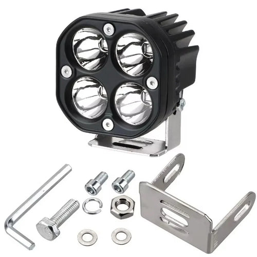 D1 3 Inch 40W Square Spotlight IP67 Waterproof Car LED Work Light 12V / 24V Off Road Fog Lamp - White Light - 1