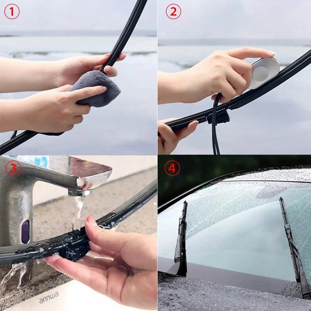 Universal Car Windshield Wiper Refurbish Restorer Repair Tool Portable Wiper Sharpener - 6