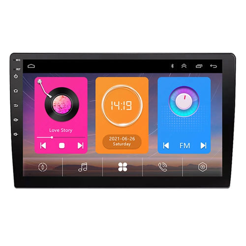 10 Inch Car Central Control Display Screen WiFi + Bluetooth-Compatible Android 12 Multimedia Player , 1+32GB - 1