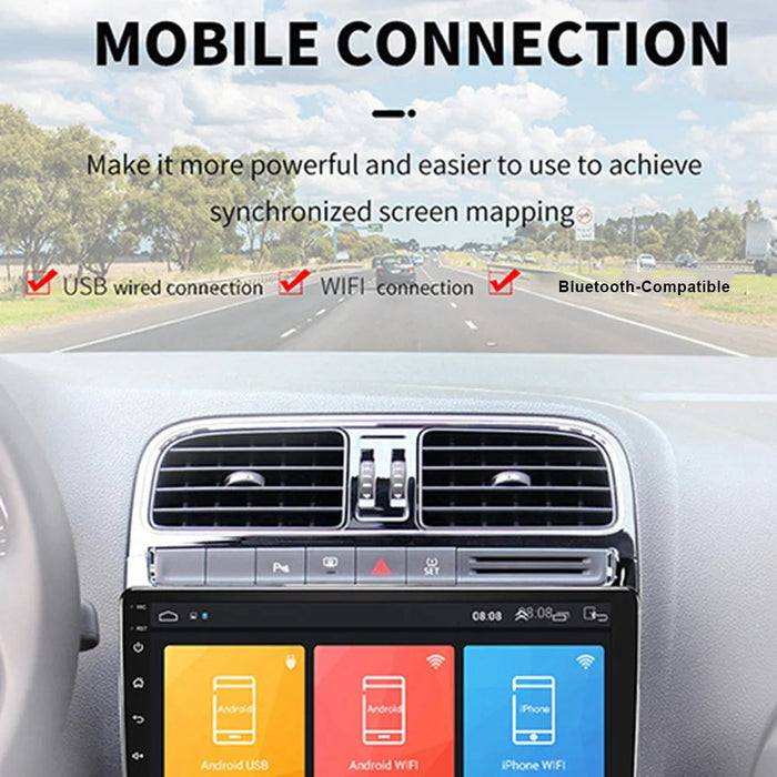 9 Inch Car Central Control Display Screen WiFi + Bluetooth-Compatible Android 12 Multimedia Player , 1+32GB - 4