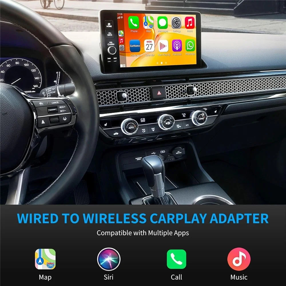 R5031 Wireless CarPlay Android Auto Adapter Box Smart Connectivity for Car Multimedia Systems - 5