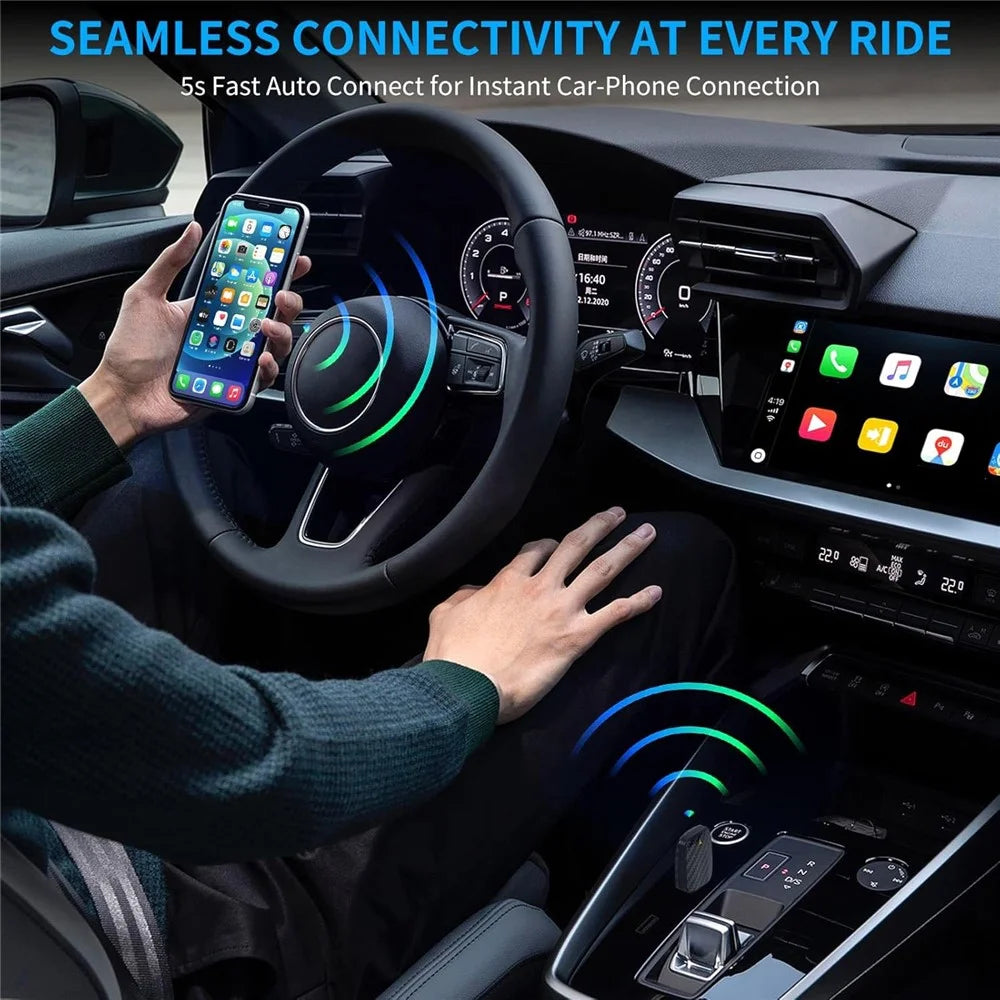 R5031 Wireless CarPlay Android Auto Adapter Box Smart Connectivity for Car Multimedia Systems - 6