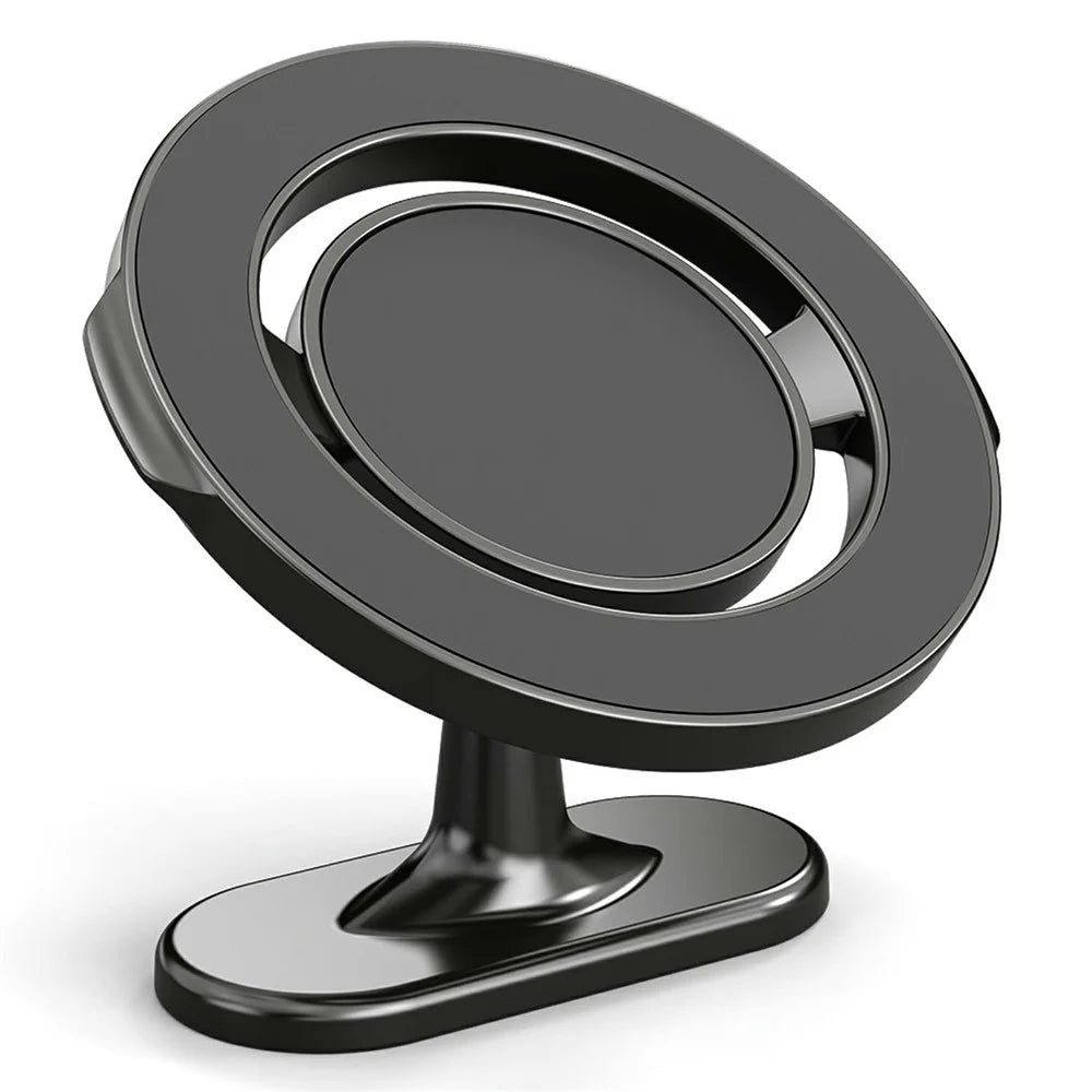 KM-H730-1 360° Rotating Dashboard Car Phone Holder Adhesive Foldable Magnetic Mount - 1