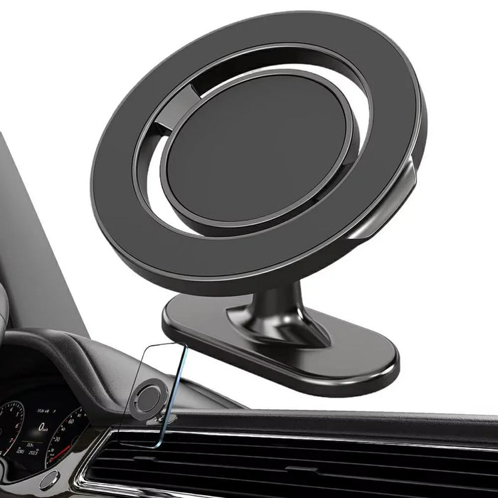 KM-H730-1 360° Rotating Dashboard Car Phone Holder Adhesive Foldable Magnetic Mount - 2