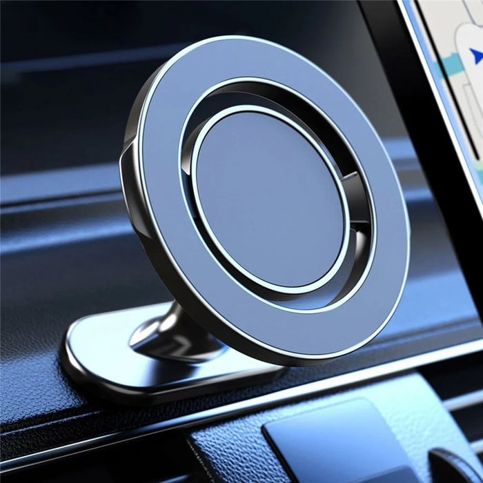 KM-H730-1 360° Rotating Dashboard Car Phone Holder Adhesive Foldable Magnetic Mount - 7
