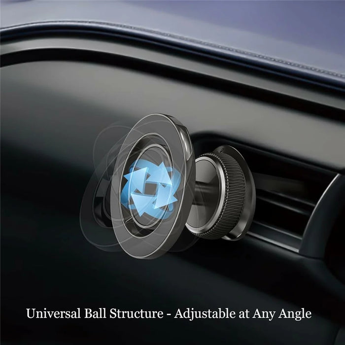 KM-H732 Air Vent Car Phone Holder 360° Rotatable Magnetic Mount Foldable Bracket - 7