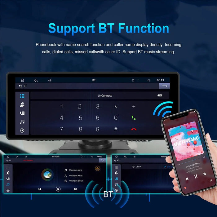 W509 10.26 Inch Portable Car Display Wireless Car Play Android Auto MP5 Player GPS Navigation System - 2