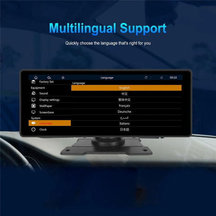 W509 10.26 Inch Portable Car Display Wireless Car Play Android Auto MP5 Player GPS Navigation System - 3